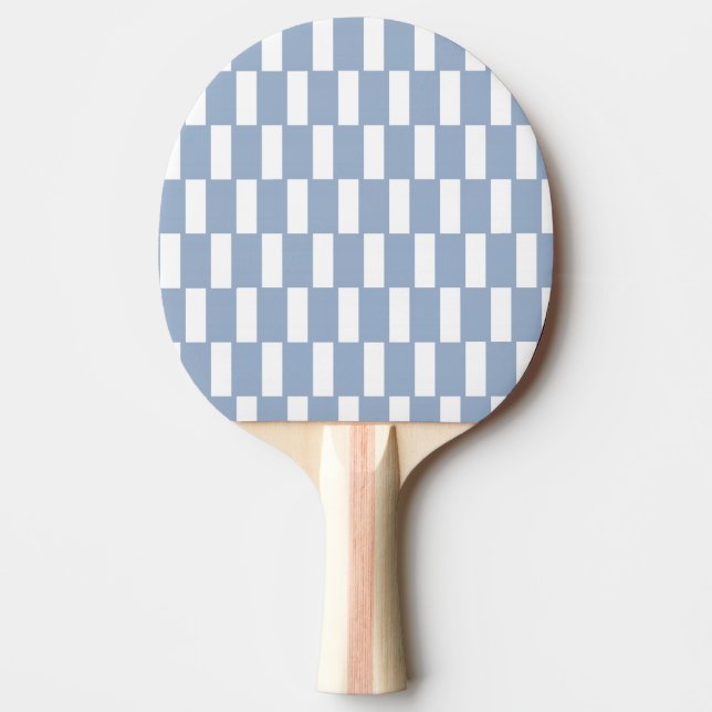 Raquette De Ping Pong Ping Pong Paddle Blue & White Stripe Square (Devant)