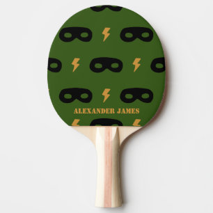 Raquette De Ping Pong Ping Pong Paddle boy super-héros masque d'anniver