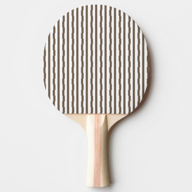 Raquette De Ping Pong Ping Pong Paddle Brown & White Stripe  (Devant)
