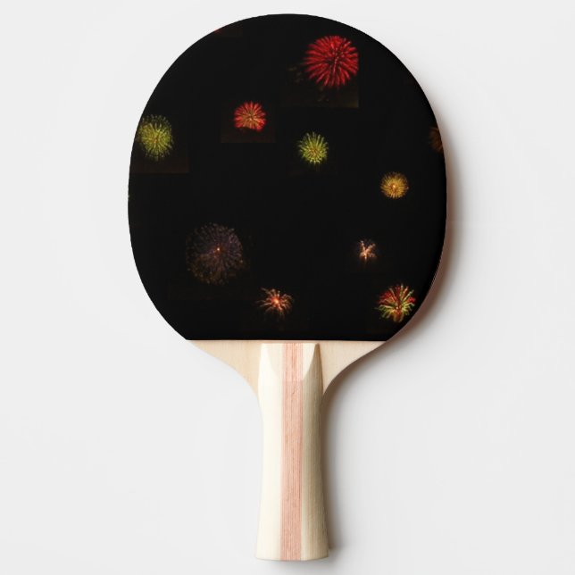 Raquette De Ping Pong Ping Pong Paddle - Explosions de feux d'artifice (Devant)