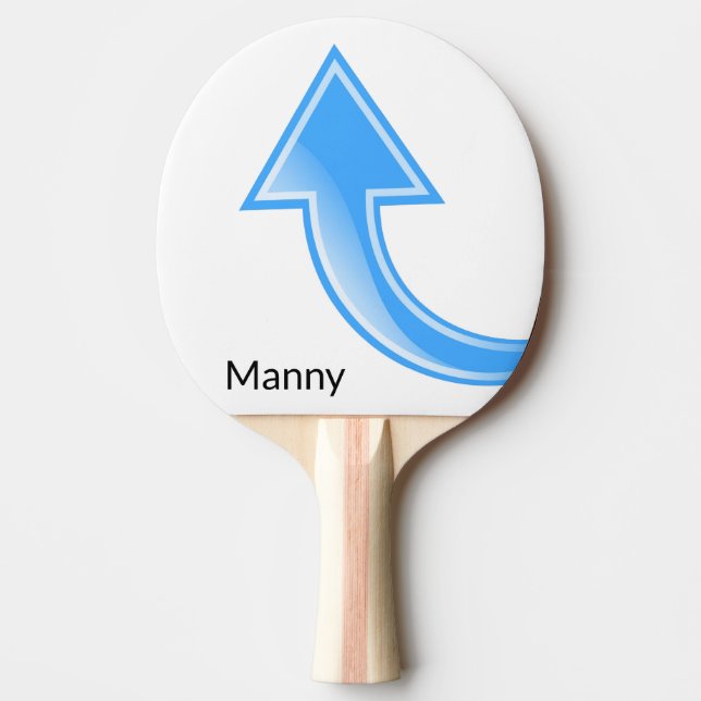 Raquette De Ping Pong Ping Pong Paddle Flèche Bleue (Devant)