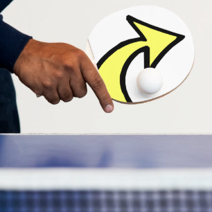 Raquette De Ping Pong Ping Pong Paddle Flèche Jaune