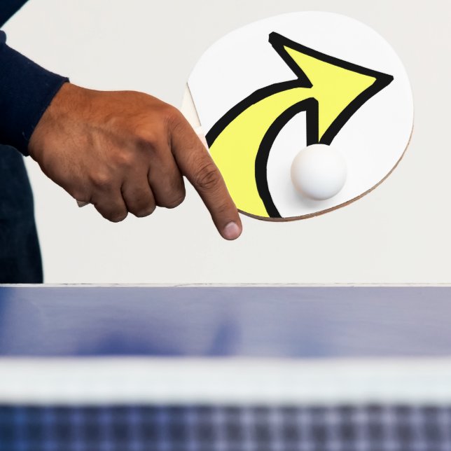 Raquette De Ping Pong Ping Pong Paddle Flèche Jaune (Insitu)