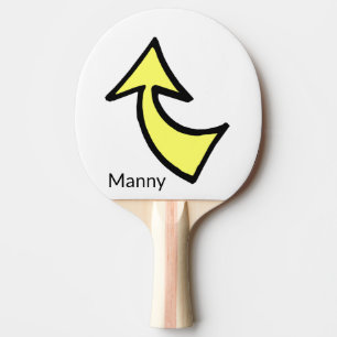 Raquette De Ping Pong Ping Pong Paddle Flèche Jaune