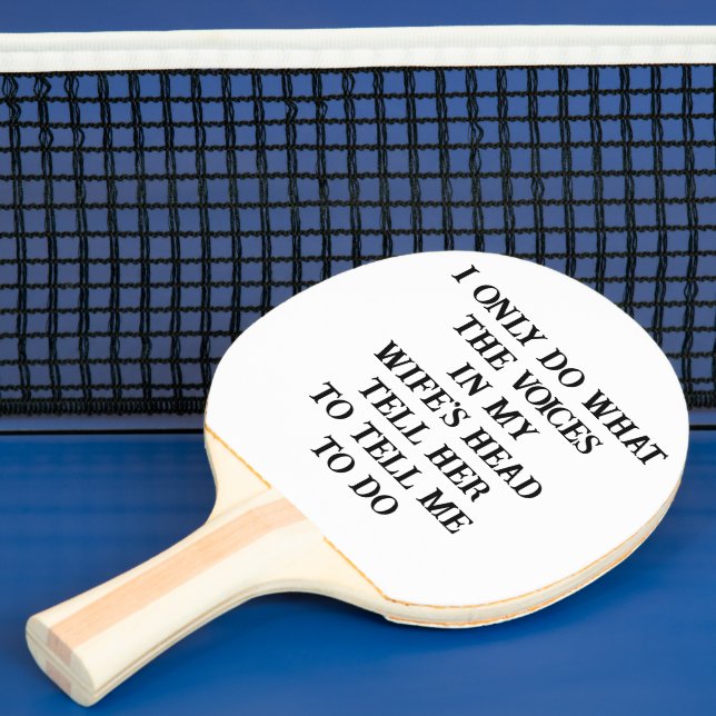 Raquette De Ping Pong Ping Pong Paddle Husband Wife's Joke  (Insitu)