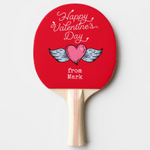 Ping Pong Saint Valentin avec coeur