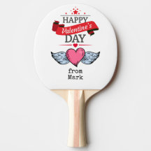Ping Pong Saint Valentin avec coeur