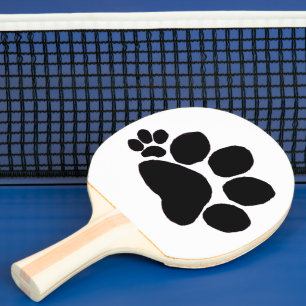 Raquette De Ping Pong Pingpong Paddle - Empreinte Polydactyle Droite