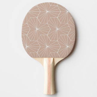 Raquette De Ping Pong Pink Dandelion Hex Tile