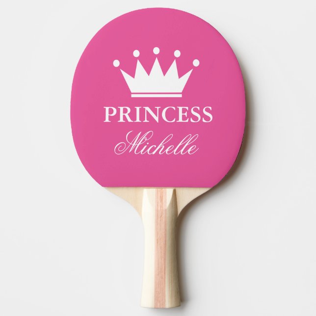 Raquette De Ping Pong Pink princess couronne ping ping pong paddle (Devant)