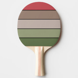 Raquette De Ping Pong Pistachio Coquille verte Rouge Brown rayures