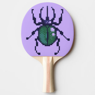Raquette De Ping Pong Pixellisation verte