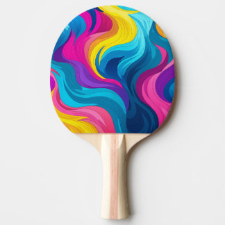Raquette De Ping Pong Plaisir arc-en-ciel