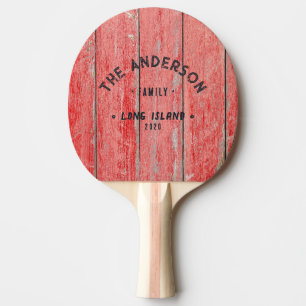 Raquette De Ping Pong Planches de la Grange Rouge Nom de famille balnéai