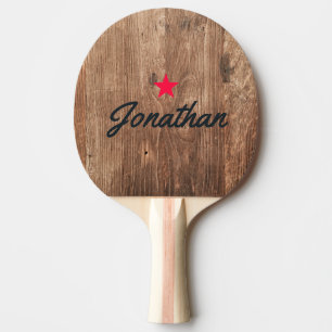 Raquette De Ping Pong Planches Driftwood Vintage Star Signature