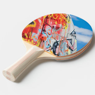 Raquette De Ping Pong planète graffiti