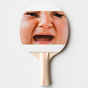 Raquette De Ping Pong Pleurant des chauves-souris.