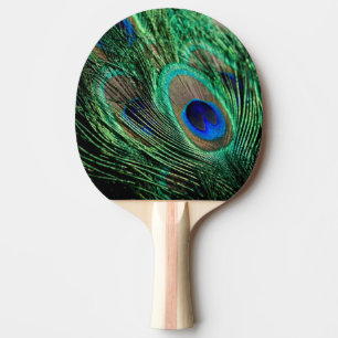 Raquette De Ping Pong Plumes de paon Lucky