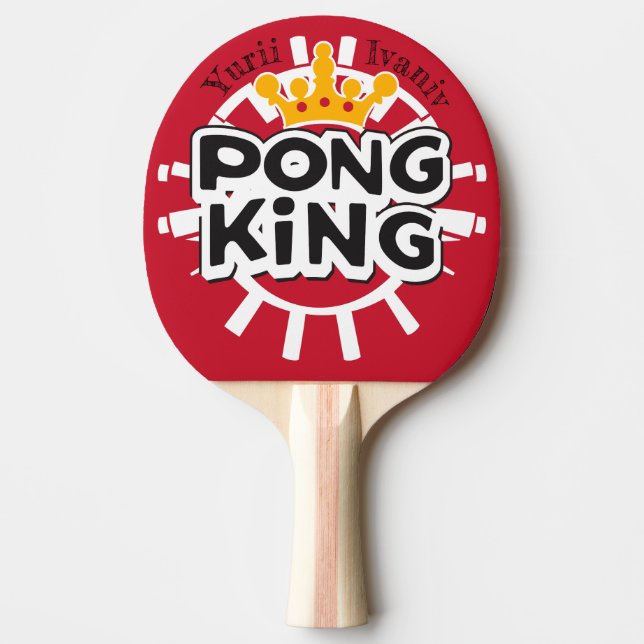 Raquette De Ping Pong Pong King Red (Devant)