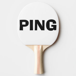 Raquette De Ping Pong Pong noir blanc