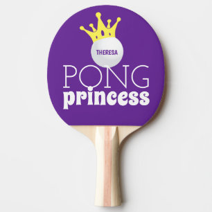 Raquette De Ping Pong Pong Princess Purple Nom personnalisé