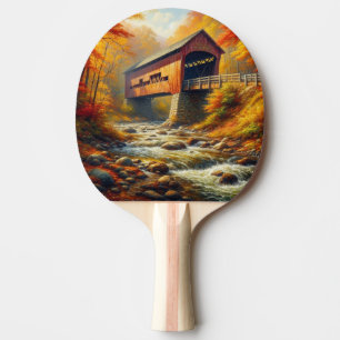 Raquette De Ping Pong pont couvert d'automne classique