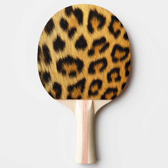 Raquette De Ping Pong Poster de animal de peau de léopard (Devant)