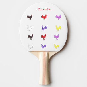 Raquette De Ping Pong Poules de poulet Thunder_Cove
