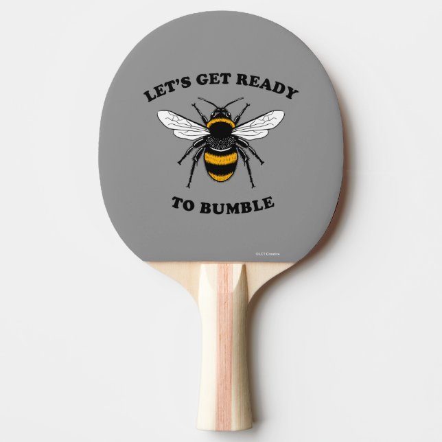 Raquette De Ping Pong Préparons-nous à battre (Devant)