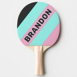 Raquette De Ping Pong Prises de nuit rétros Gras avec nom