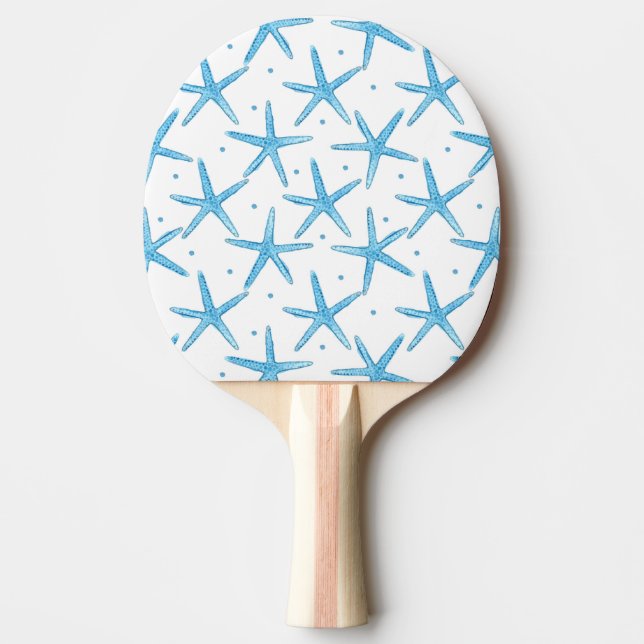Raquette De Ping Pong Profil sous convention astérisque bleu de mer (Devant)