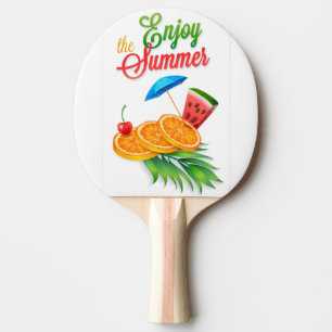 Raquette De Ping Pong Profitez de l'été avec des fruits