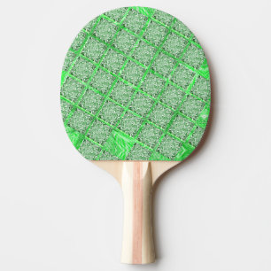 Raquette De Ping Pong Quadradas, fake azulejo, fakes folhagens verdes.