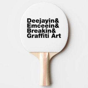 Raquette De Ping Pong Quatre éléments de l'Hip hop