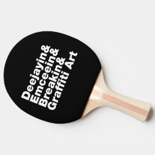 Raquette De Ping Pong Quatre éléments de l'Hip hop