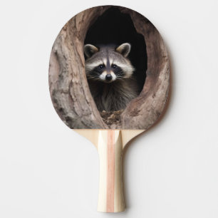 Raquette De Ping Pong Racon dans la grotte des arbres