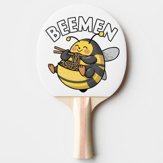 Raquette De Ping Pong Ramen d'abeilles = BEEMEN (Devant)