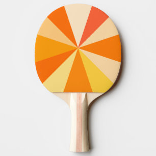Raquette De Ping Pong Rayons 60s géométriques géniaux modernes d'art