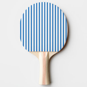 Raquette De Ping Pong Rayures bleues et blanches