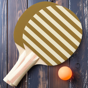 Raquette De Ping Pong Rayures et Uni Désert Chaud Polo
