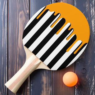 Raquette De Ping Pong Rayures hantées Goutte orange