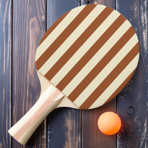 Raquette De Ping Pong Rayures Polo Couleur Soleil du désert