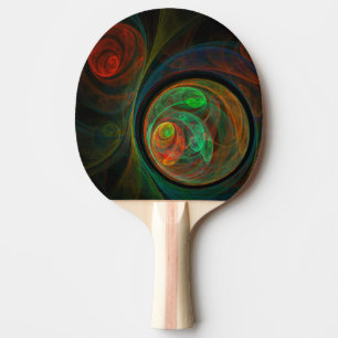 Raquette De Ping Pong Reborn Green Art Abstrait
