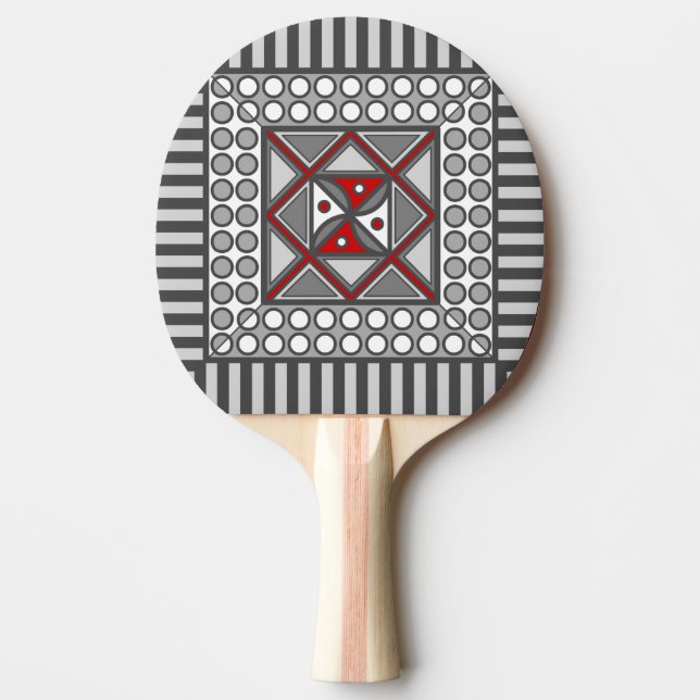 Raquette De Ping Pong Remplacement de la pagaie géométrique (Devant)