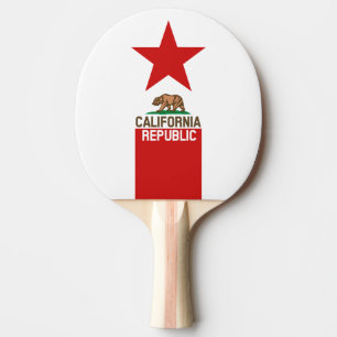 Raquette De Ping Pong RÉPUBLIQUE DE CALIFORNIE Étoile Drapeau