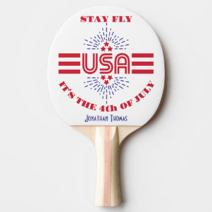 Raquette De Ping Pong Reste mouche c'est le 4 juillet
