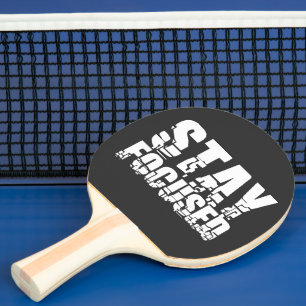Raquette De Ping Pong Rester concentré Phrase motivationnelle avec tex