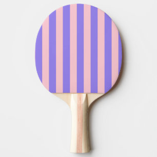 Raquette De Ping Pong Retro Preppy Sportswear Stripes - Rose violet