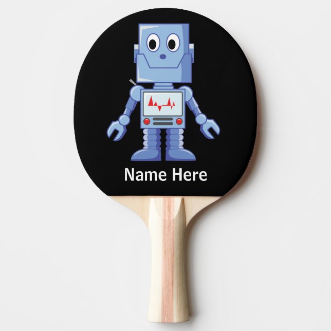 Raquette De Ping Pong Robot bleu (Devant)
