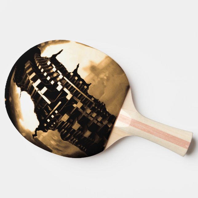 Raquette De Ping Pong Rose Gold Steampunk  (Côté)